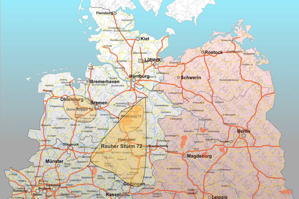 Übungsräume 1972 – Norden